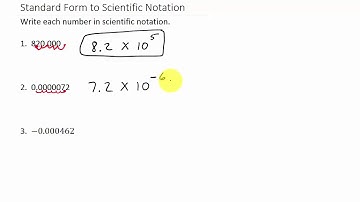 How to Convert Standard Form To Scientific Notation