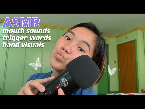 ASMR | fast & aggressive mouth sounds, trigger words, hand visuals 🌀