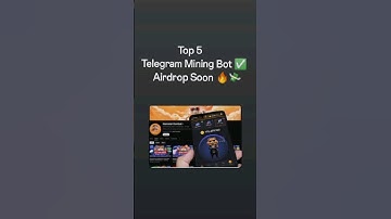 Top 5 Telegram Crypto Mining Bot ✅ Like Hamster Kombat 💸 Listing Soon #cryptomining #hamsterkombat