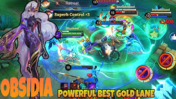 MANIAC OBSIDIA BEST BUILD & EMBLEM POWERFUL IN GOLD LANE