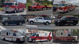 Fire Trucks, Police & Ambulances Responding Compilation #18: July 2025 Recordings