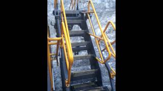 Hitachi excavator stairs