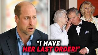 Prince William DROPS BOMBSHELL About Queen Elizabeth's Last Instruction Concerning Camilla's Royal T
