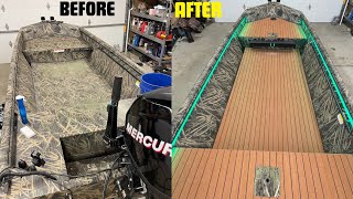DIY Foam Flooring and LED Lighting in my Jon Boat! (Boat Restoration)