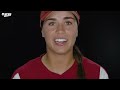 Oklahoma's Grace Lyons reads her 'Dear Softball' letter