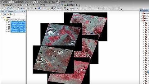 Mosaic (unión) de Imágenes Raster en ArcMap