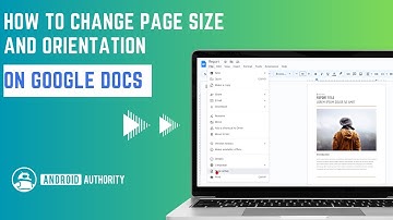 How to change page size and orientation on Google Docs