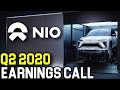 NIO Stock Analysis Q2 2020 Earnings Call Results vs Tesla Nikola Workhorse Hyliion SHLL LI Auto