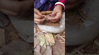 Hand Made Traditional Cigarette। Beedi Making । beedi kaise banate haishorts youtubeshorts