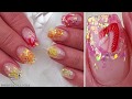 Fruit cocktail nails. Summer nail art tutorial, fruit nails encapsulated cocktail summer nails.