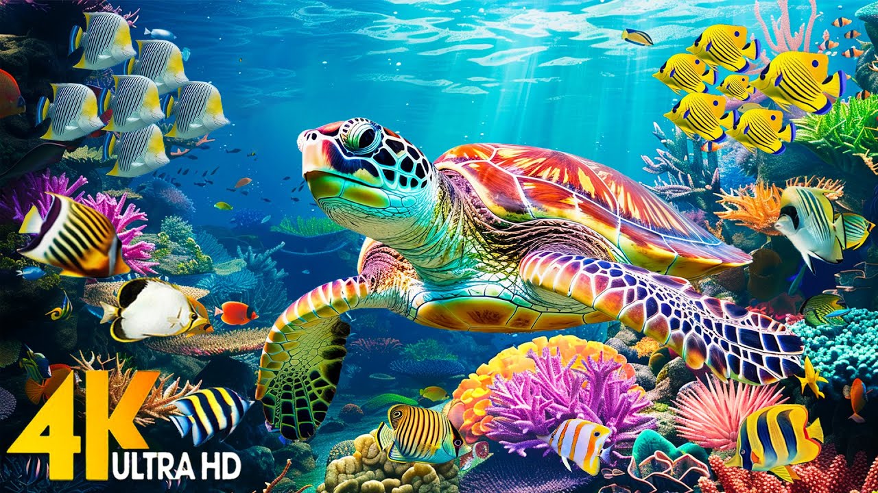 [NEW] 11HR Stunning 4K Underwater Footage - Rare & Colorful Sea Life Video-Relaxing Sleep Music 