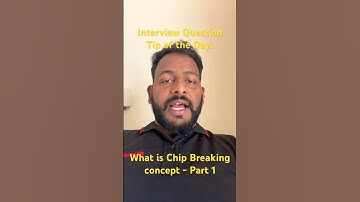 Interview Question Tip of the Day for CNC & Mechanical Engineers- concept of chip breaking in CNC ?
