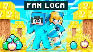 Encerrado con una FAN LOCA en un Mundo de LUCKY BLOCKS!