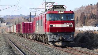 青い森鉄道 EH500形3065レ 苫米地駅通過 2019年3月8日