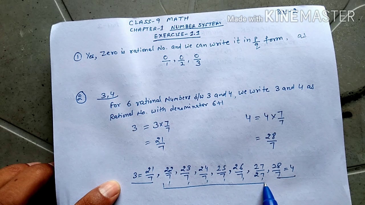 9th Class Maths Chapter 1 Exercise 1.1 - YouTube