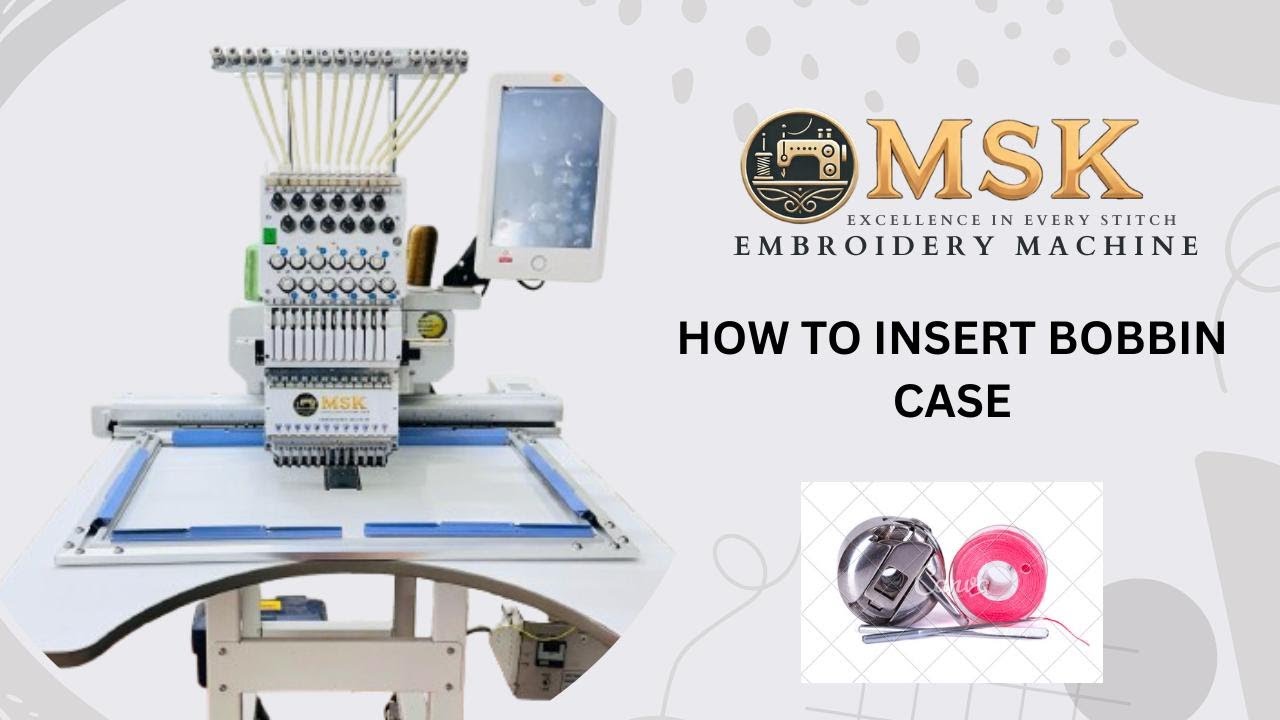 How to put bobbin thread into bobbin case and then put it into rotary hook || 