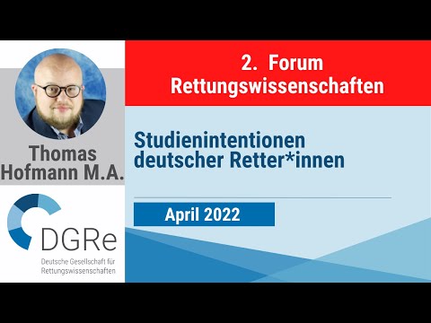 Thomas Hofmann: Studienintentionen deutscher Retter*innen
