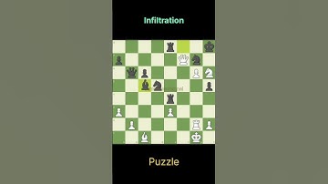 Infiltration #chess #chessmaster #chesstricks #chessgame  #chesscom #chesspuzzle #trendingshorts