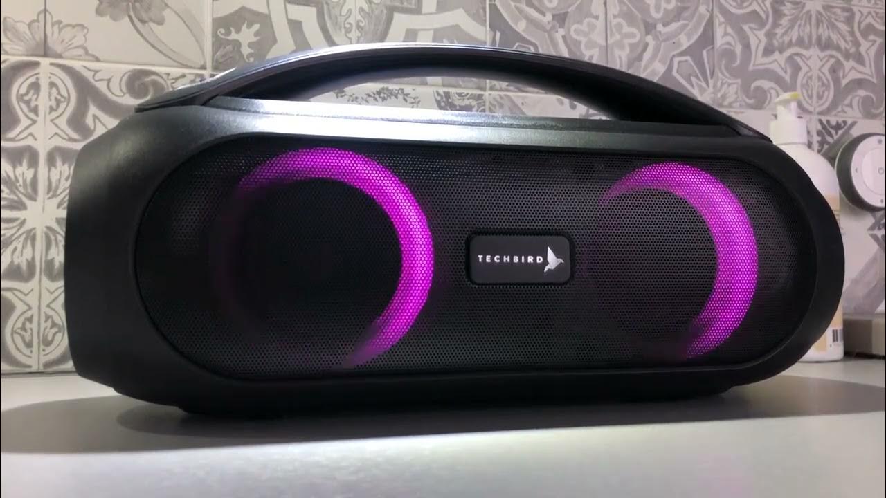 Techbird Boombox speaker test YouTube