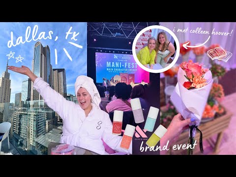 DALLAS TRAVEL VLOG (olive & june BRAND EVENT) with colleen hoover!