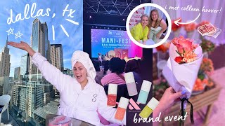 DALLAS TRAVEL VLOG (olive & june BRAND EVENT) with colleen hoover!