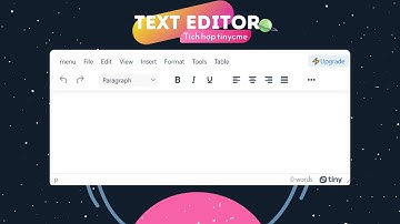 Tích hợp trình soạn thảo (tinymce) | add text editor in jsp, servlet