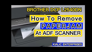 How To Remove Paperjam at AUTOMATIC DOCUMENT FEEDER (ADF) of Brother Dcp L2540dn