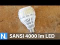Sansi 4000 Lumen LED light bulb product review