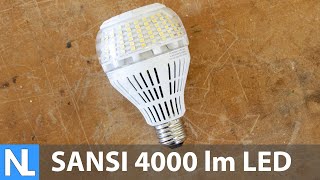 Sansi 4000 Lumen LED light bulb product review