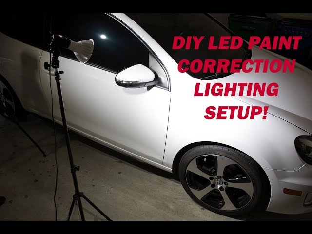 DIY LED Paint Correction / Detailing Lighting Setup! Super Simple and very  inexpensive to make! 