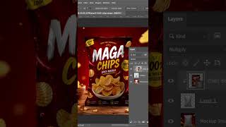 Adobe Photoshop 2026 Tricks - How to Create a Snack Bag Mockup 🔥 #grptrend #graphicdesign