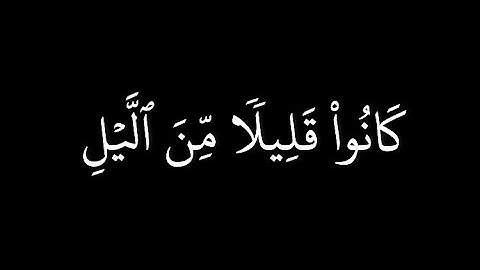 كروما قران شاشة سوداء | سعود الشريم من سورة الذاريات | آية ١٧ إلى آية ٢٢