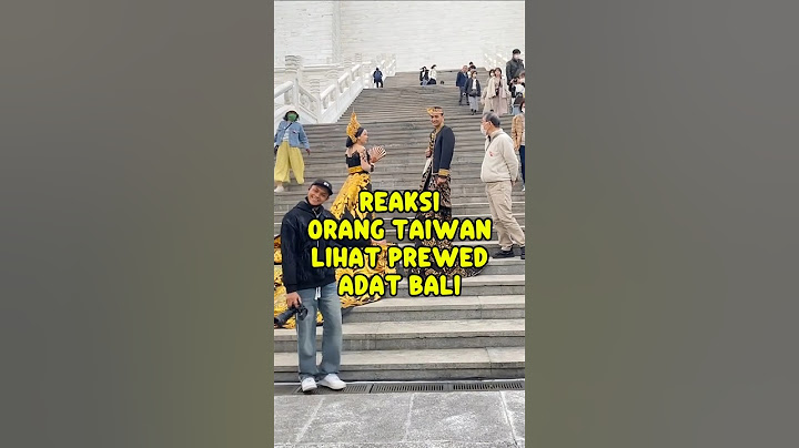 PREWED PAKAI ADAT BALI DI TAIWAN AUTO JADI PUSAT PERHATIAN‼️