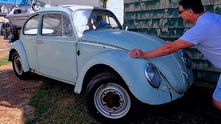 FIRST START In Years | 1965 VW Beetle - Will It Run? CT Garage Find.