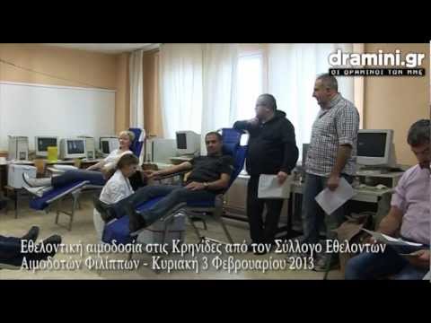 Εθελοντική αιμοδοσία στις Κρηνίδες