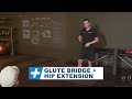 Glute bridge  hip extension  tim keeley  physio rehab