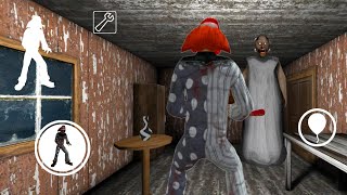 Playing As Clown From Death Park Game In Granny 1 8 Old House Mod Manu Gameplay