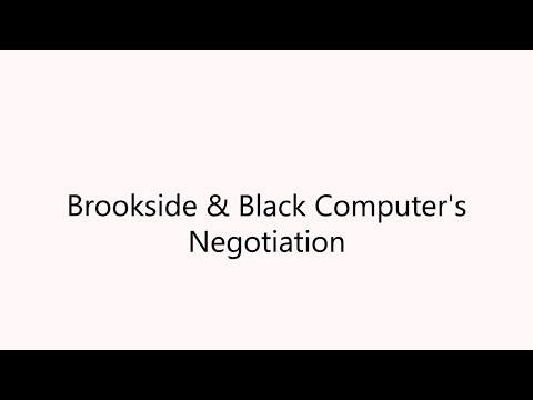 Brookside Hospital & Black's Computer Negotiation 2019