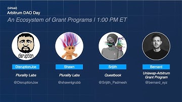 Arbitrum Grants Program | Plurality Labs, Questbook & Uniswap Grants