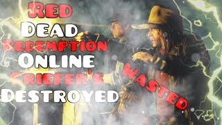 (Red Dead Redemption 2 Online)Slippery Bastard Sniper madness build destroy defensive mode griefer