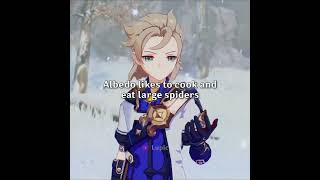 Albedo has interesting food tastes... #genshinimpact