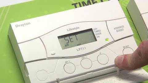 How to programme time periods on the LP Boost Timeswitch