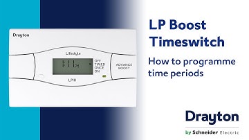 How to programme time periods on the LP Boost Timeswitch