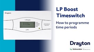 How to programme time periods on the LP Boost Timeswitch