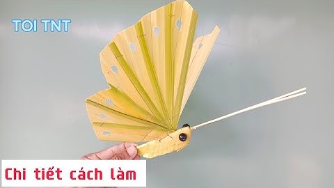 P.7 Chi tiết cách làm con bướm bằng lá dừa| Details on how to make a butterfly using coconut leaves.