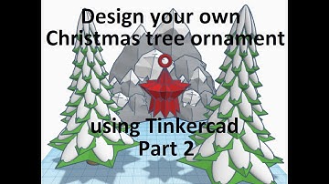 Design your own Christmas tree ornament for 3d printing using Tinkercad using 3d design