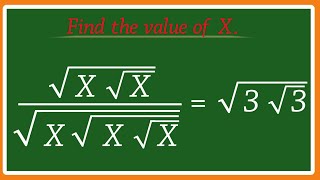 A nice Square roots maths ex./Olympiad algebra maths /Exponent maths/ #nkishor #trending #viral