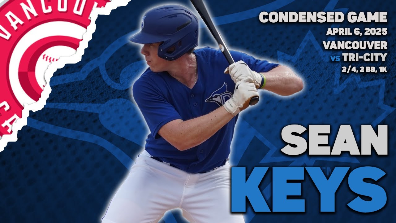 Sean Keys vs Tri-City | 2/4, 2 BB, 1K | Apr 6 2025