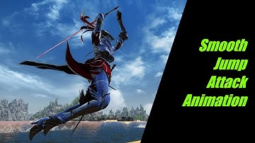 SKYRIM Smooth Jump Attack Animation 1.0