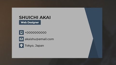 Awesome business card with 3d flip animation using HTML CSS & JQuery